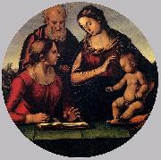 Luca Signorelli The Holy Family with Saint oil on canvas